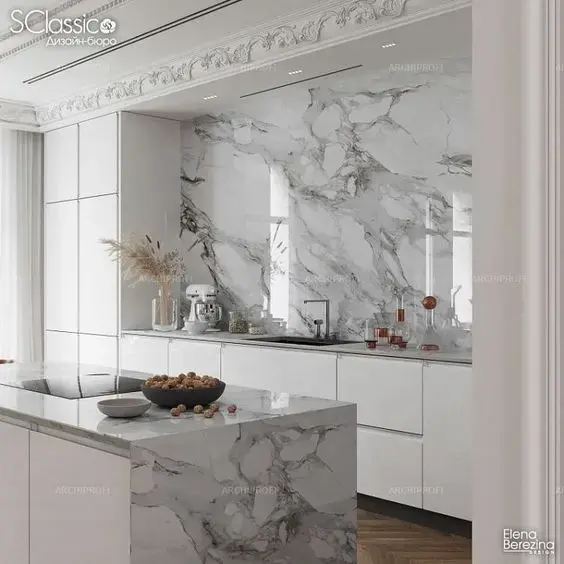 Стильная белая кухня 399 Анонс Стильная белая кухня 399 kukhnya-399