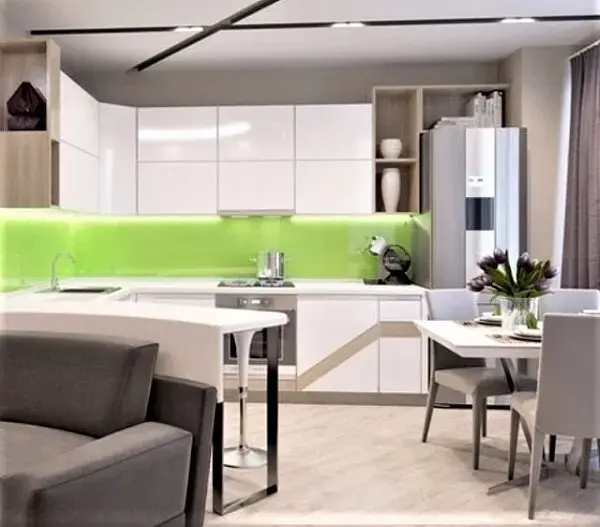 Белый кухонный гарнитур 020 Анонс Белый кухонный гарнитур 020 kukhnya-020