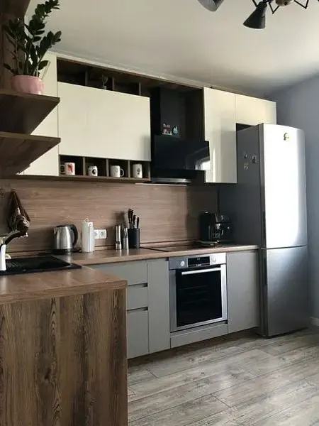 Кухня под заказ 360 Угловая кухня с функциональными ящиками