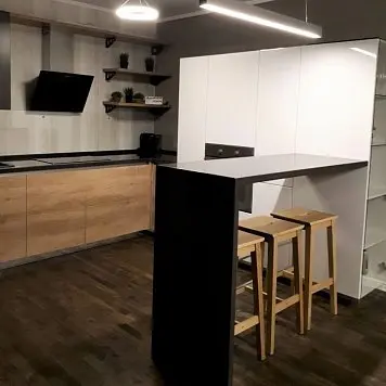 Коричневый кухонный гарнитур 231 Кухня под заказ 231