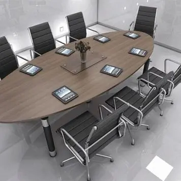 Коричневый овальный стол Коричневый овальный стол mebel-dlya-peregovornykh-13