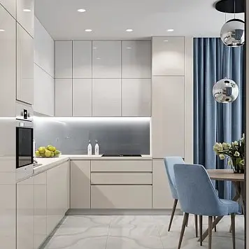 Белый кухонный гарнитур 223 Кухня под заказ 223