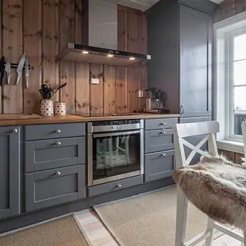 Серый кухонный гарнитур 233 Кухня под заказ 233